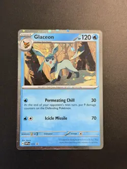 Pokemon Glaceon 171 Cosmos Holo Scarlet & Violet Black Star Promo Cards NM - Image 1