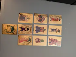 1998/1999 Artbox JPP/Amada Dragon Ball Z Gold Foil cards - Set 1 & G2 Vegeta - Image 1