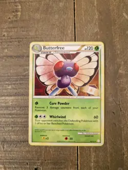 Pokemon Card Butterfree HeartGold SoulSilver 16/123 LP - Image 1