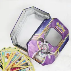 Preowned Pokemon Magearna Tin storage with 20 cards - Image 2