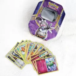 Preowned Pokemon Magearna Tin storage with 20 cards - Image 3