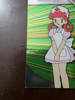 MP! HOLO Foil Nurse Joy HV16 Topps TV Animation Edition Blue Logo Pokemon Card - Image 2