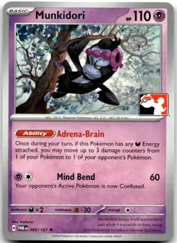 Munkidori 095/167 Rare Prize Pack Series Cards Pokemon Near Mint - Image 1