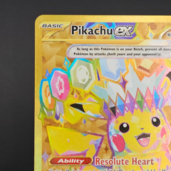Pokemon TCG SV08 Surging Sparks Pikachu EX Hyper Rare Gold Holo Card 247/191 - Image 5
