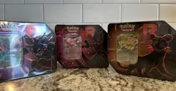 Pokemon TCG Team Rocket Tin Sealed - Full Set All 3 Tins - LOT - Free Shipping - Image 2
