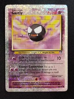 (GD-EX) Gastly 76/110 2002 Legendary Collection Reverse Holo Pokemon Card - Image 1