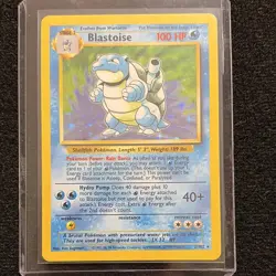 Pokemon TCG Rare Base Set Blastoise Holo Card 2/102 Very Good Condition - WoTC - Image 1