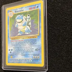 Pokemon TCG Rare Base Set Blastoise Holo Card 2/102 Very Good Condition - WoTC - Image 3