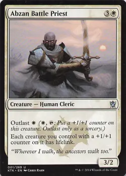 Abzan Battle Priest 1 UC Khans of Tarkir MTG NM/M - Image 1