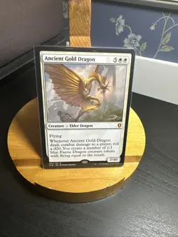 MTG Magic the Gathering Ancient Gold Dragon 003 Battle for Baldur's Gate CLB - Image 1