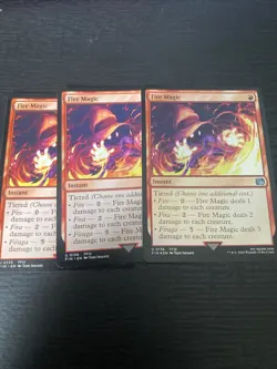 3x Fire Magic Final Fantasy MTG - Image 1