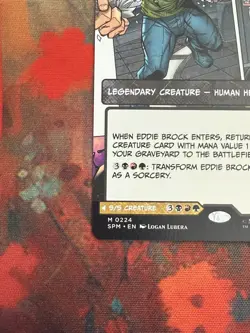 2025 MTG Eddie Brock #224 Borderless Spider Man Marvel Mythic - Image 4