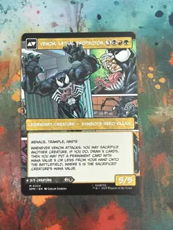 2025 MTG Eddie Brock #224 Borderless Spider Man Marvel Mythic - Image 5