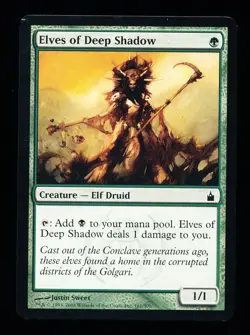 * * 1x Elves of Deep Shadow x1 * * Ravnica MTG Close to NM Near Mint - Image 1