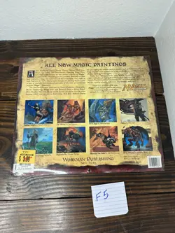 Vintage Sealed Magic The Gathering 1997 Wall Calendar 12 Magic Art Paintings - Image 2