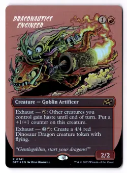Draconautics Engineer NM* FOIL BORDERLESS Aetherdrift 0341 mtg -UnltdCards - Image 1