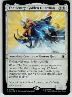 The Sentry, Golden Guardian Foil Rare Marvel Super Heroes 35 MTG Near Mint 2026 - Image 1