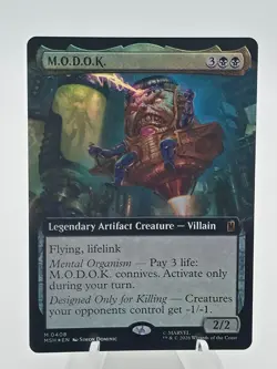 Marvel Super Heroes Magic: The Gathering M.O.D.O.K. FOIL Extended Art - Image 1