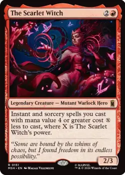 X 1 The Scarlet Witch Mint 151 MTG Marvel MTG Magic The Gathering - Image 1