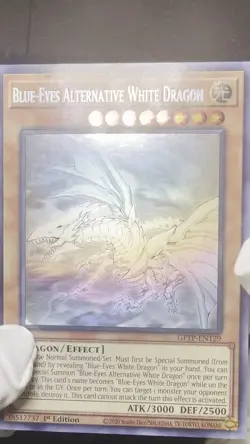 Yu-Gi-Oh! Blue-Eyes Alternative White Dragon Ghost Rare GFTP-EN129 1st Edition - Image 2