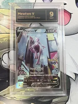 2022 Pokemon Go Mewtwo V 072/078 Ultra Rare TCG 9 Mint - Image 1