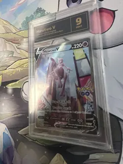 2022 Pokemon Go Mewtwo V 072/078 Ultra Rare TCG 9 Mint - Image 3
