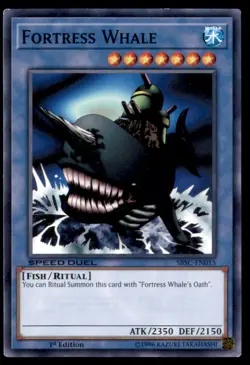 Yu Gi Oh! Fortress Whale SBSC EN015 1st Edition Regular - Image 1