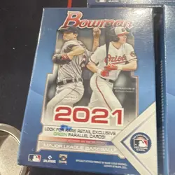 Topps 2021 Bowman MLB Baseball Sealed Retail Box Lot of 3 Green Parallel - Image 3