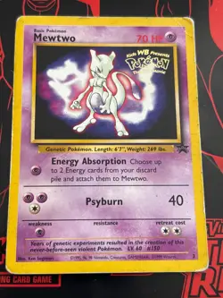 Mewtwo- Black Star Promo 3 - Pokemon the First Movie Stamped 1999 WOTC HP - Image 1