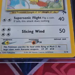 Pokemon TCG Pidgeot 02/18 Southern Islands Promo Regular EN HP 70 Stage 2 - Image 3