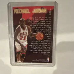 Fleer Ultra 1995-96 Michael Jordan Chicago Bulls Basketball Insert Card #3 - Image 2
