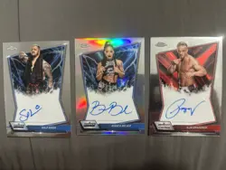Topps 2026 Chrome WWE Autograph Refractor Lot 3 Solo/Bianca/Ilja - Image 1