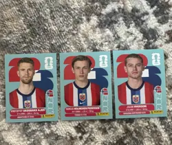 Panini FIFA World Cup 2026 Norway Ajer/Pedersen/Ryerson NOR 3/5/6 3 Lot - Image 1