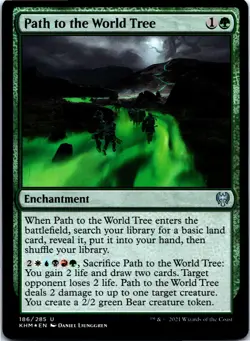 Path to the World Tree (186) - Foil - Kaldheim (KHM) - NM - Image 1