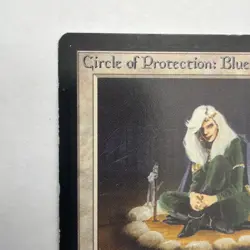 x2 Circle of Protection Blue MTG - Limited Edition Beta MP Vintage 1993 - Image 2