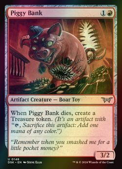MTG Piggy Bank Foil ** Duskmourn: House of Horror ** English - Image 1