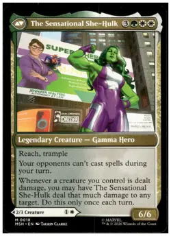Jennifer Walters 18 Mythic Marvel Super Heroes Magic: The Gathering Near Mint - Image 2