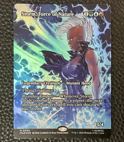 Storm, Force of Nature Borderless (FOIL) - Marvel Universe M 0094 MAR MTG - Image 2