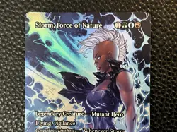 Storm, Force of Nature Borderless (FOIL) - Marvel Universe M 0094 MAR MTG - Image 4