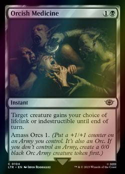 MTG Orcish Medicine Foil ** The Lord of the Rings ** English - Image 1