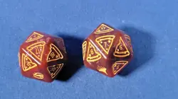 D20 Spindown Oversize Die Pizza TMNT MTG Life Counter Dice 20 Sided Spin Down X2 - Image 2