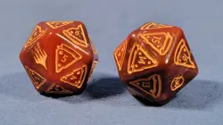 D20 Spindown Oversize Die Pizza TMNT MTG Life Counter Dice 20 Sided Spin Down X2 - Image 3