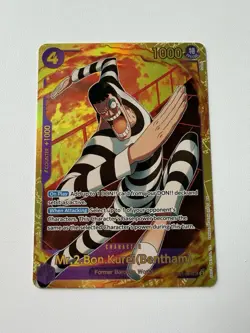 One Piece CCG Mr. 2 Bon Kurei Bentham EB01-061 SEC Alternate Art Near Mint - Image 1