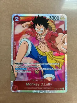Monkey.D.Luffy OP01-024 Romance Dawn SR Foil EN Bandai One Piece CCG 2 - Image 1