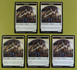 5 Vampire Token Ixalan Magic the Gathering MTG 5 - Image 1