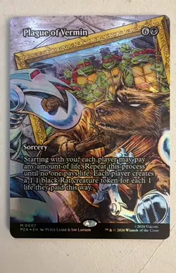 Plague of Vermin (Borderless) Teenage Mutant Ninja Turtles Source Material Foil - Image 1