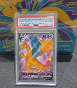 Charizard V SWSH050 PSA 10 Champions Path Black Star Promo Pokemon TCG 🔥🔥 - Image 1