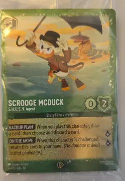 Scrooge McDuck - S.H.U.S.H. Agent 36 Disney Lorcana Promo Cards Holo - Image 1