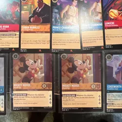 HUGE DISNEY LORCANA CCG TCG CARD LOT With Foil Rare Ultra Cards + C/UC Art Cards - Image 4