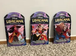 Disney Lorcana TCG Rise Of The Floodborn Sleeved Booster Pack Sealed - LOT OF 3 - Image 1